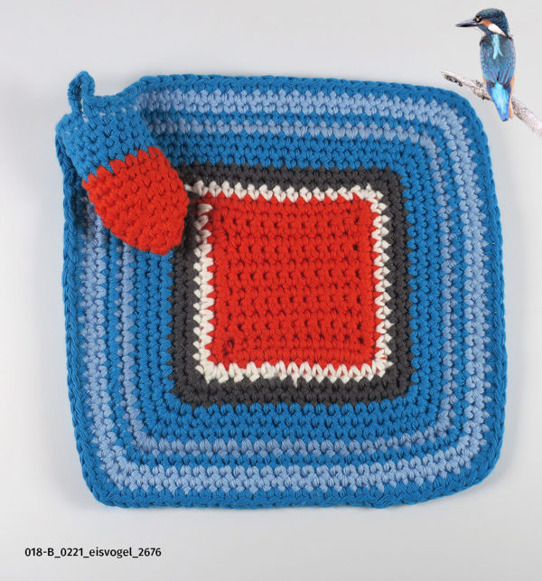 Topflappen 018-B »Eisvogel«