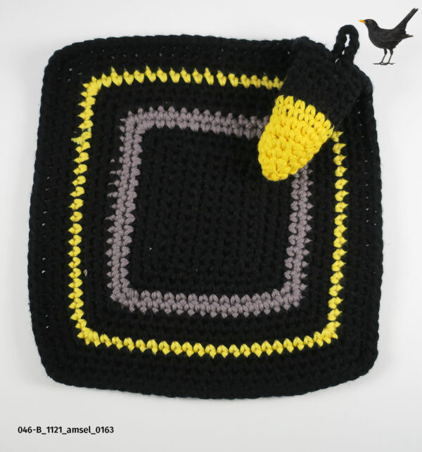 Topflappen 046-B »Amsel«